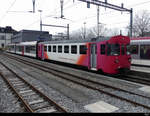 travys - Steuerwagen Bt 51 vor neuem Zug eingehreit abgestellt im Bahnhof von Yverdon am 13.02.2021 