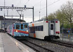 TRAVYS verabschiedete sich vom Be 4/4 5.
Am 7. Mai 2021 schickte TRAVYS den Be 4/4 5 der ehemaligen Yverdon-Ste-Croix Bahn (YSC) zusammen mit dem Salonwagen Ars 96 85 8270 036-3 „La Traverse“ auf seine letzte Reise. Die letzte Fahrt  Yverdon-les Bains-Ste-Croix retour war so traurig wie das Wetter. 
Der 76-jährige Veteran löste im Jahre 1945 mit zwei Schwesterfahrzeugen bei der Elektrifizierung die Dampflokomotiven ab. Die ABe 4/4 1–3 wurden von SIG/BBC gebaut.
Zum Einsatz gelangten sie im Personen- und Güterverkehr.
Auf den farbenfrohen Triebwagen wartet die baldige Verschrottung. 
Der Salonwagen wurde von einem privaten Investor übernommen.
Foto: Walter Ruetsch    