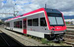 travys / YsteC - ABe 2/6 90 85 8 272 001-1 abgestellt im Bahnhof von Yverdon am 27.07.2026