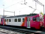 travys - Triebwagen Be 4/4 2 als Regio im Bahnhofsareal von Yverdon les Bains am 24.09.2008