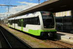 TransN - Triebzug RAe 4/8  9 im Bahnhof von La Chaux de Fonds am 09.05.2026