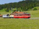 CMN/TRN/TransN - Fotoextrazug mit dem BDe 4/4 4 unterwegs am 31.05.2014