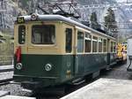 BDeh 4/4 der Wengernalpbahn am 5.3.17 beim Bhf Lauterbrunnen abgestellt.