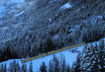 Wengernalpbahn: Da die Strecke Kleine Scheidegg - Grindelwald unterbrochen war, mussten die Fahrgäste den Umweg über Eigergletscher (Jungfraubahn) und der Gondelbahn  Eiger Express  nach