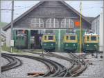 Das WAB Depot in Grindelwald Grund.