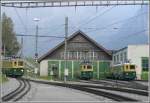 Nach der Spitzkehre in Grindelwald Grund fhrt der BDhe 4/4 115 weiter nach Grindelwald, wo Anschluss an die BOB nach Interlaken-Ost besteht. (11.10.2007)