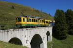 Am 26.8.10 nhert sich der BDeh 4/4 121 seinem Ziel, der Kleinen Scheidegg.