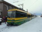 WAB - Panorama Triebzug Beh 4/8 143 auf der Kleinen Scheidegg am 25.02.2011