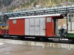 WAB - Gterwagen K 306 in Lauterbrunnen am 25.02.2011