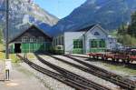 Depot der Wengernalpbahn (WAB)in Grindelwald-Grund.23.09.11