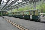 BDeh 4/4 101 als Reserve abgestellt im Bahnhof Lauterbrunnen, 16.05.2012.