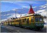 BDhe 4/8 134 + 135 + Bt252 in Kleine Scheidegg. (13.11.2012)