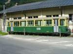 Steuerwagen.. 2 Kl.. Bt 263 im Bahnhof von Grindelwald Grund am 19.082006
