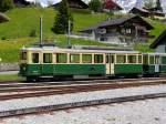 WAB - Triebwagen BDeh 4/4 115 in Grindelwald Grund am 18.05.2014