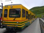 Bt 242 + BDeh 4/8 122 am 23.7.2015 im Bahnhof Kleine Scheidegg.