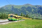 Bt 253, BDhe 4/8 132+134 unterhalb von Alpiglen, 19.07.2016.