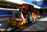 zb - Schneeschleuder XTm 691 101-1 im Bahnhof Engelberg am 08.02.2026