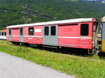 ZB - Post/Gepäckwagen DZ 251-8 abgestellt im Güterbahnhof von Interlaken Ost am 05.08.2017