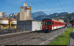 Zentralbahn Reservependel mit Bt 929 voraus am 24.