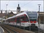 Zentralbahn SPATZ (Schmalspur-Panorama-Triebzug) 130 005-2 in Hergiswil.