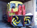 zb - Schneeschleuder XTm 2/2 691 101-1 abgestellt im Bahnhofsareal Brnig-Hasliberg am 17.02.2008