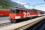 Eine berraschung erlebte ich in Brienz, als am 20.7.09 keine HGe 101, sondern der De 110 002-3 den Interregio nach Interlaken Ost fhrte. Diesen konnte ich dann in Interlaken ablichten.