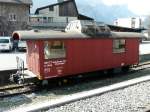 zb - Dienstwagen X 9764 im Bahnhofsareal in Meiringen am 23.03.2013