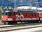 E- Lok De 4/4 110 005-6 Abgestellt im Bahnhof von Meiringen am 19.08.2006