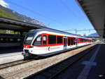 zb - Triebzug  ABe  130 007-8 im Bahnhof Interlaken Ost am 06.05.2016