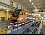 SOB - Triebzug 526 224 ausgestellt in der SOB Werkstätte in Herisau anlässlich der Feier 175 Jahre Schweizer Bahnen am 12.06.2022
