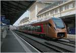 Der neue SOB RABe 526 102-6  Traverso  (UIC 94 85 7 526 102-9 CH-SOB) bei Testfahrten in Lausanne.