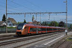 RABe 526 212 Traverso der SOB durchfährt den Bahnhof Rupperswil.