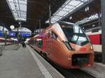 SOB RABe 526 106 mit dem IR 26 Nach Lucarno am 11.01.23 in Basel SBB