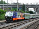 SOB - Re 4/4 456 092-6 vor dem Voralpenexpress in St.Gallen St.Fieden am 21.06.2009