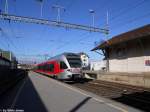 RABe 526 041-9 am 5.11.2010 bei der Einfahrt in Samstagern als S13 nach Einsiedeln.