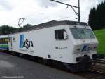 SOB Re 456 095-9  Werbelok Lista  am 28.07.03 in Biberbrugg