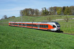 RABe 526 052-6 erreicht am 10.04.2016 Freienbach.