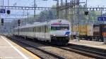 Voralpen-Express bei der Einfahrt in den Bahnhof Arth-Goldau