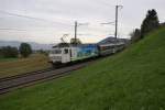 Re 456 091-5 bremst am 22.10.10 den IR 2425 Richtung Samstagern.