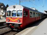 SOB - Steuerwagen BDt  50 48 20-35 198-7 im Bahnhof Romanshorn am 02.04.2011