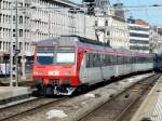 SOB - Schnappschuss vom ausfahrendem Triebwagen RBDe 4/4 566 073-3 im Bahnhof St.Gallen am 01.03.2012