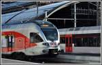 RABe 526 063-3  Alpstein  der SOB am neuen Gleis 7 im Bahnhof St.Gallen anlässlich der Eröffnung. (09.12.2013)