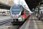 SOB Zug der Linie S4 nach Uznach am 25.02.14 in St.Gallen