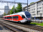 SOB - Triebzug RABe 526 063-3 beim verlassen des Bahnhof St.Gallen am 14.05.2016
