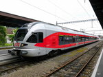 SOB - Triebzug RABe 526 042-7 im Bahnhof Einsideln am 26.06.2016