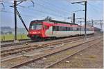 Marchshuttle mit RBDe 566 176 in Siebnen-Wangen. (13.02.2017)