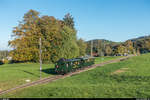 DVZO Fahrzeugtreffen 2018: SBB Historic CZm 1/2 31, ex Uerikon-Bauma Bahn, am 14. Oktober 2018 bei Ettenhausen-Emmetschloo auf dem Weg nach Hinwil.
