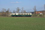 Erste Fahrt des CFe 2/4 101, ehemals BDe 2/4 101 der ehemaligen Sensetalbahn (STB).