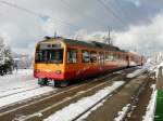 SZU - Be 4/4 556 221 als Dienstzug auf dem Uetliberg am 09.02.2013