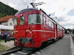 Elektrotriebwagen 92 (CH-ZMB 94 85 7576 092-1) im Bahnhof Übelbach anlässlich einer Fahrzeugausstellung zur 100-Jahr-Feier der Strecke Peggau-Übelbach, 04.08.2019     Der TW92, ehemals